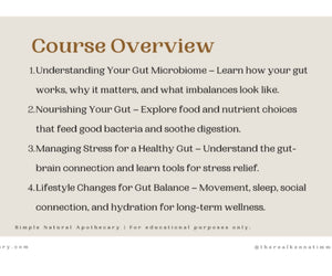 Balancing the Gut: A Holistic Approach to Gut Wellness (Self-Paced Course)