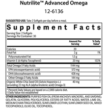 Load image into Gallery viewer, Advanced Omega Softgels: Support Your Brain, Heart, Eye, Joint &amp; Skin Health