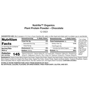 Chocolate Protein Chocolate Mix - Organic Plant Protein Powder for Nutritious Chocolate Delight
