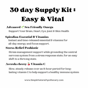 Easy & Vital : Daily support to feel more alive, nourished, motivated, and balanced.
