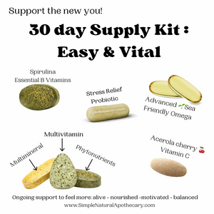 Easy & Vital : Daily support to feel more alive, nourished, motivated, and balanced.