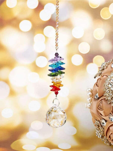 Chakra Rainbow Maker: Delicate Beading for Cars, House Windows, and Office Spaces