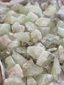 Raw Green Calcite - Premium Grade